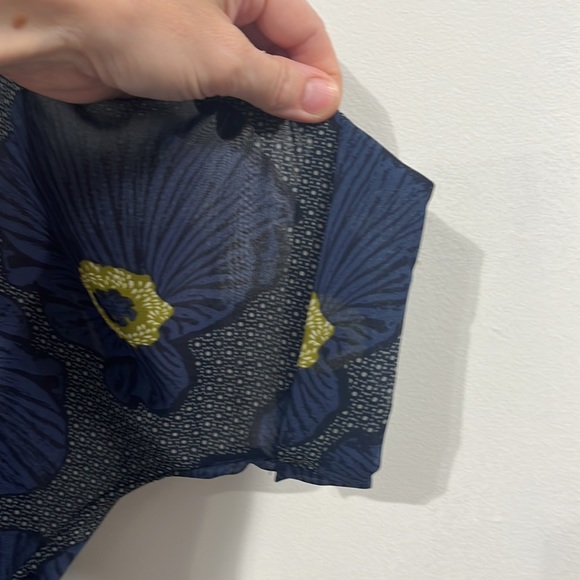 Rokoko by Daz sheer poppy print blouse - size small - Picture 7 of 12